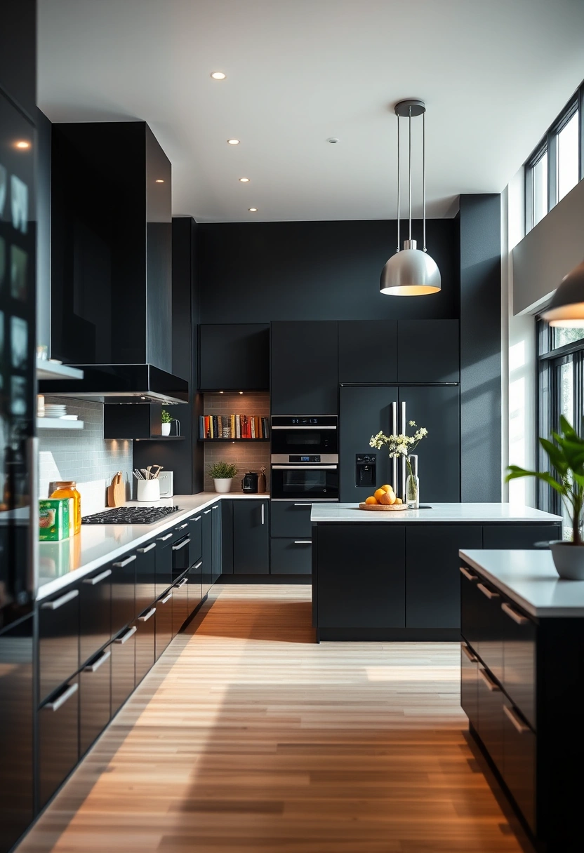 black and white kitchen ideas modern interior design 20