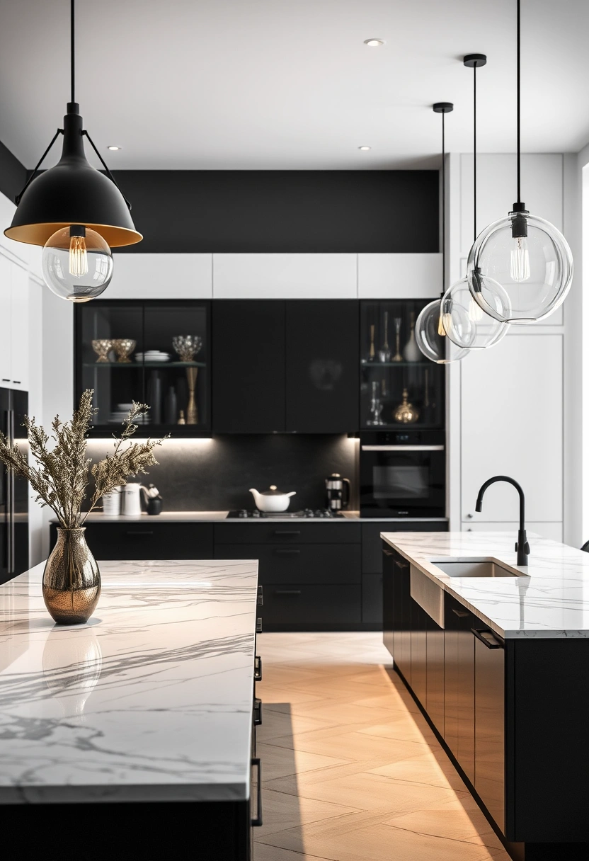 black and white kitchen ideas modern interior design 4