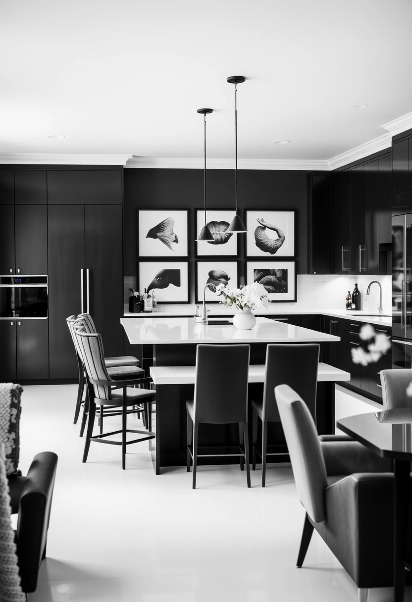 black and white kitchen ideas modern interior design 5