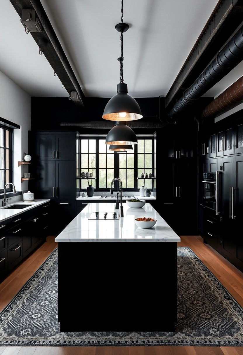 black and white kitchen ideas modern interior design 7