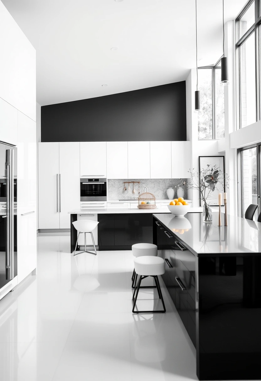 black and white kitchen ideas modern interior design 8