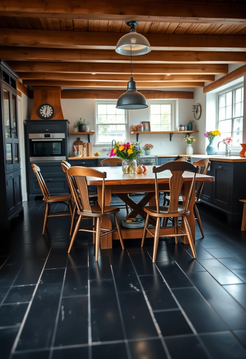 black floor kitchen ideas 10