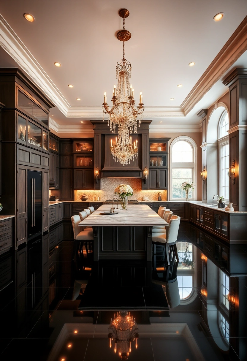 black floor kitchen ideas 17