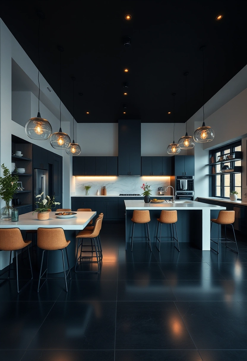 black floor kitchen ideas 19