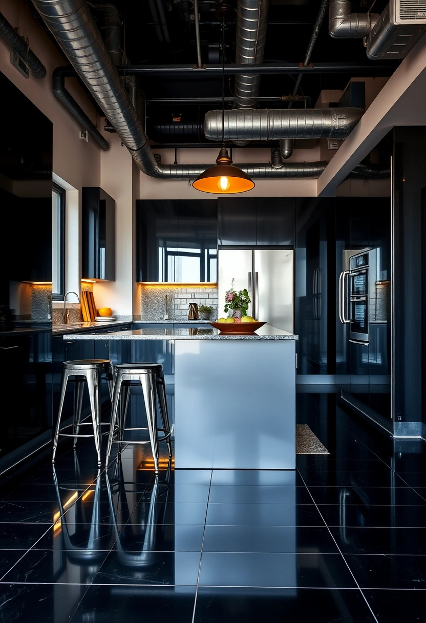 black floor kitchen ideas 5