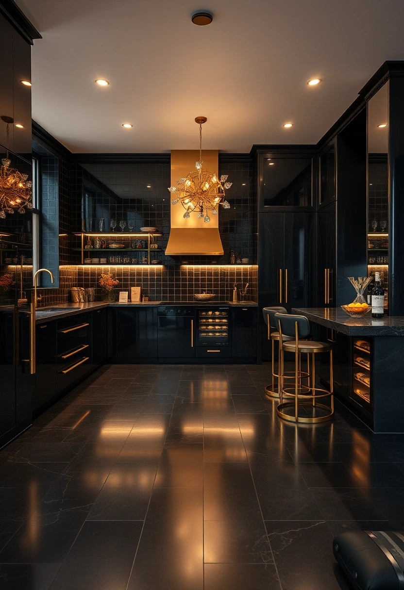 black floor kitchen ideas 6