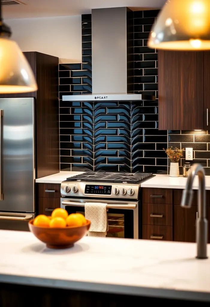 black kitchen backsplash ideas 1