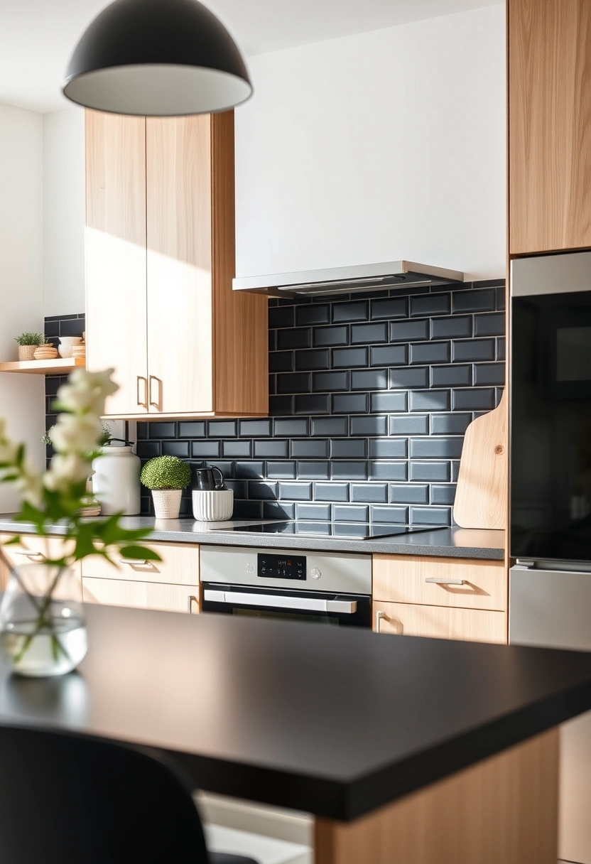 black kitchen backsplash ideas 10