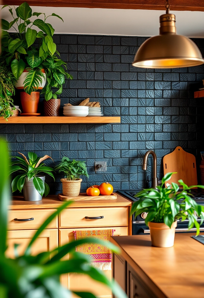 black kitchen backsplash ideas 13