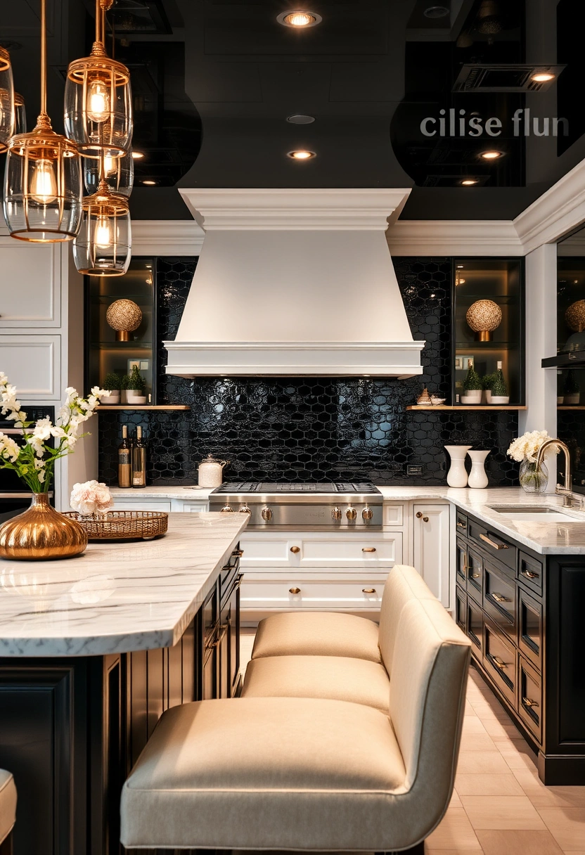 black kitchen backsplash ideas 14
