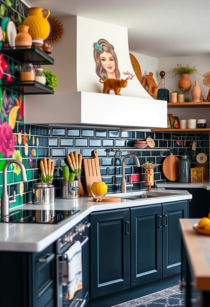 black kitchen backsplash ideas 19