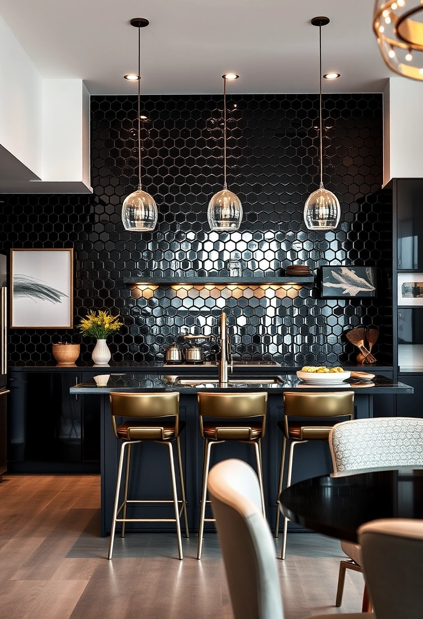 black kitchen backsplash ideas 6