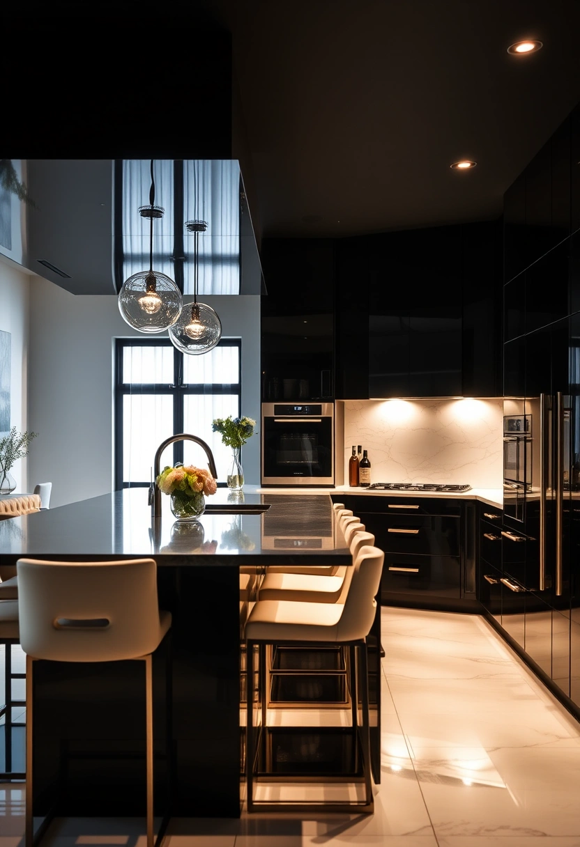 black kitchen cabinets ideas 17