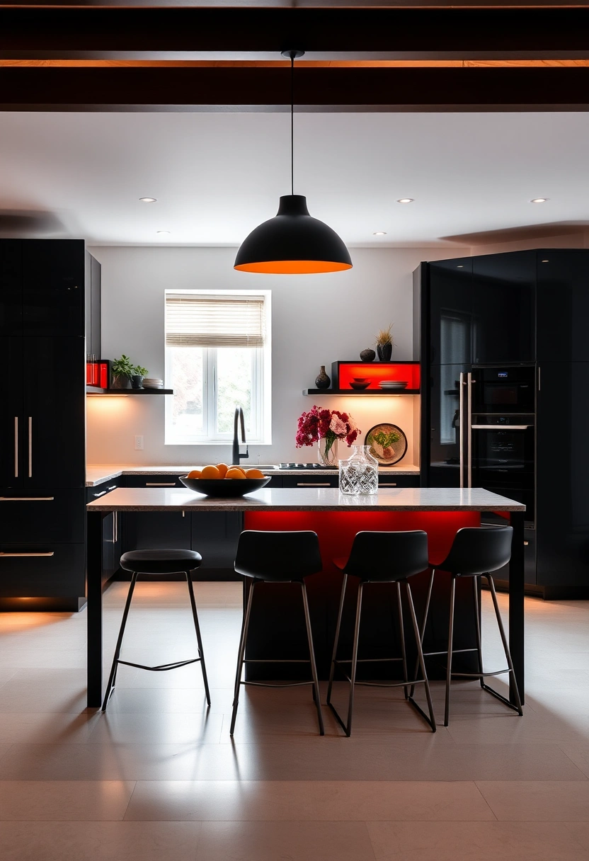 black kitchen decor ideas 16