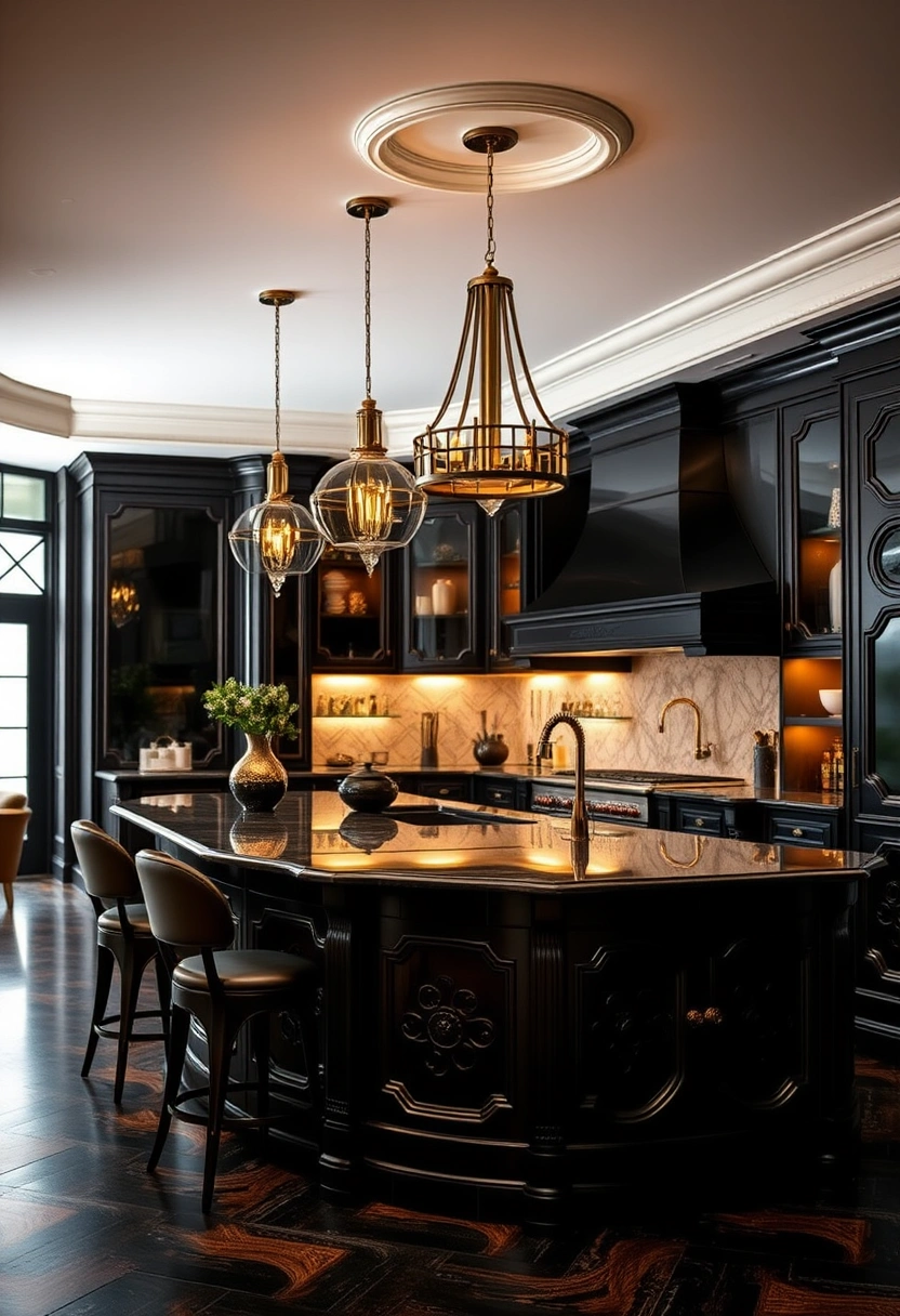 black kitchen decor ideas 19