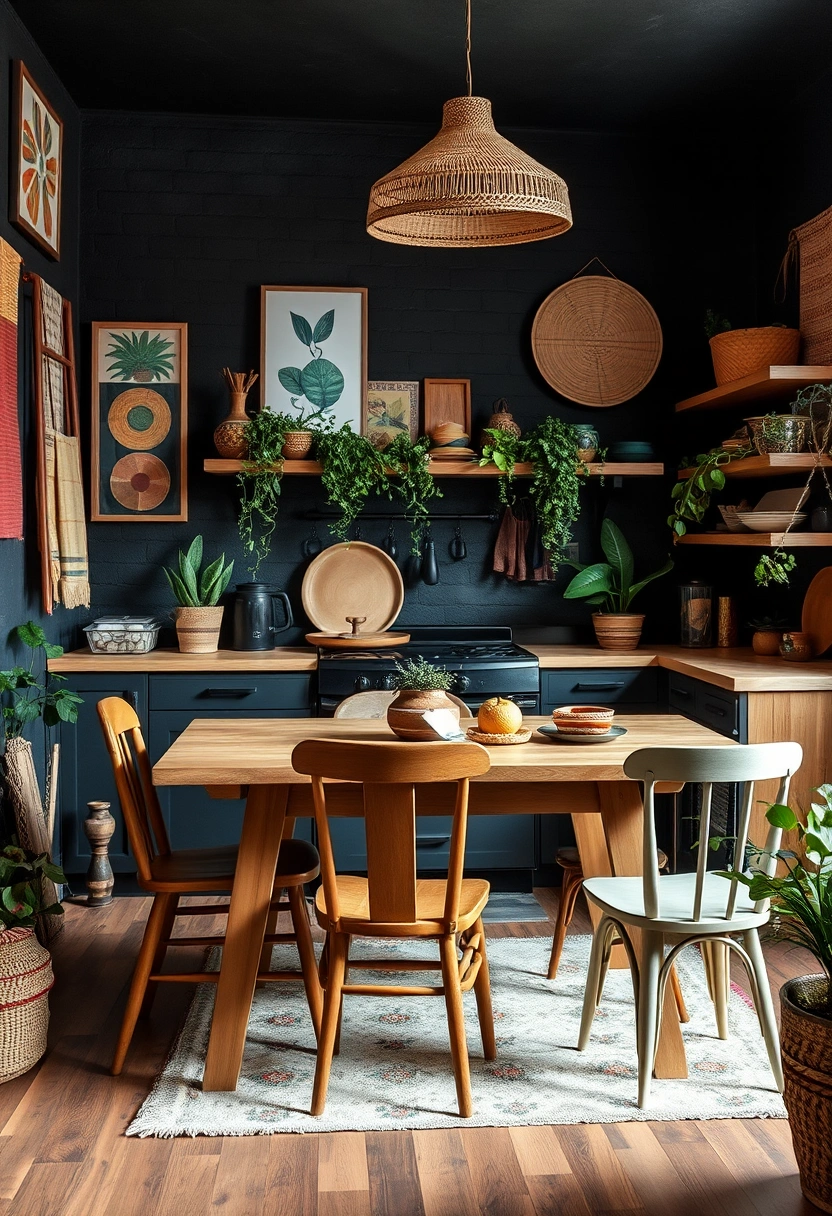 black kitchen wall ideas 10