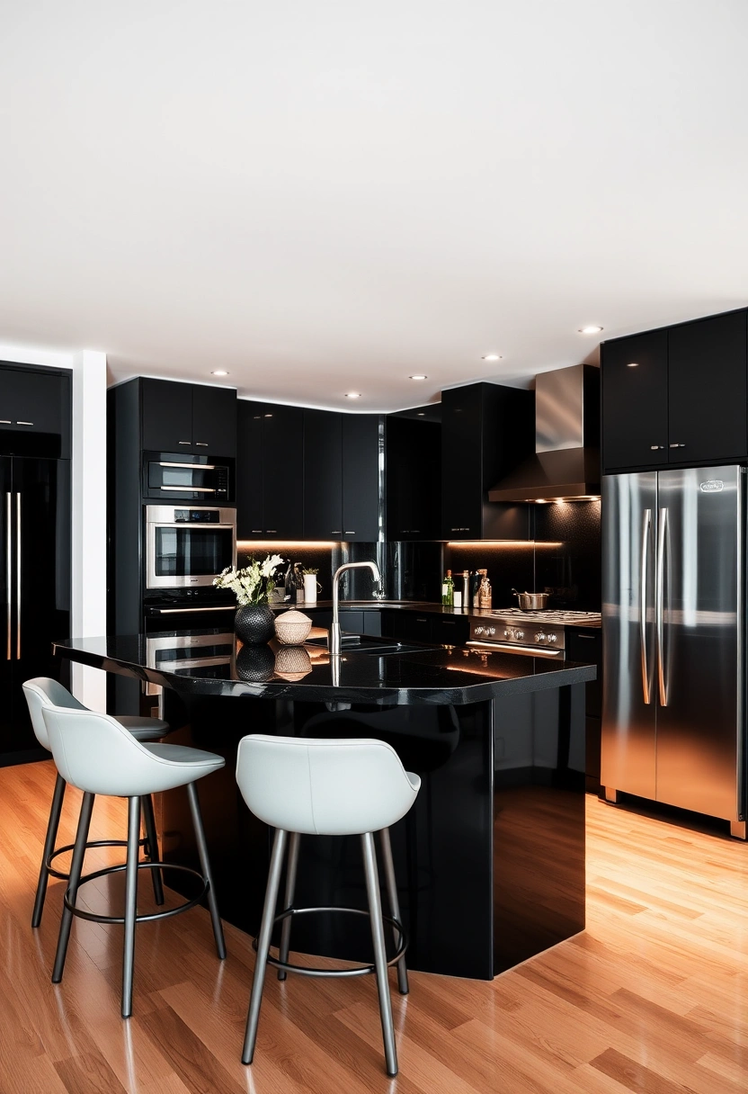 black kitchen wall ideas 12