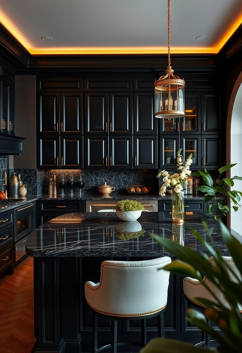 black kitchen wall ideas 16