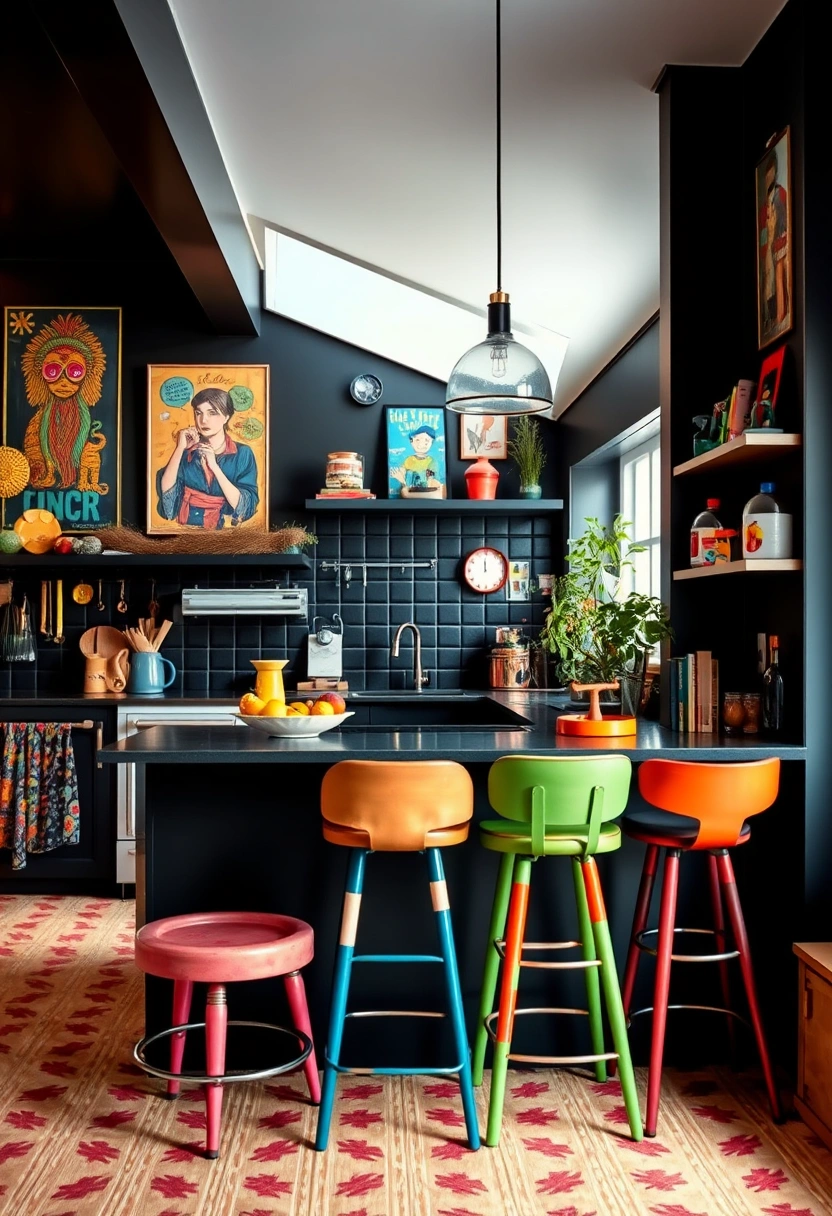 black kitchen wall ideas 19