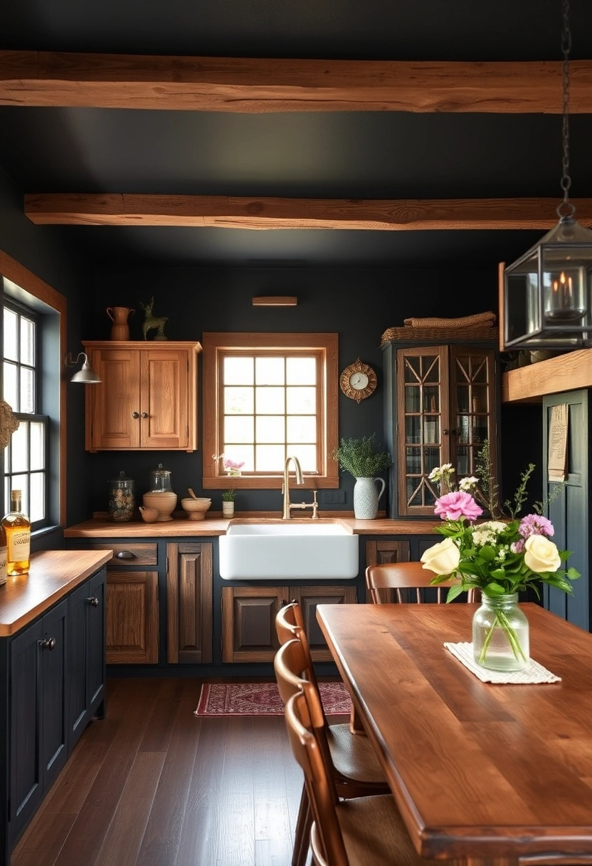 black kitchen wall ideas 2