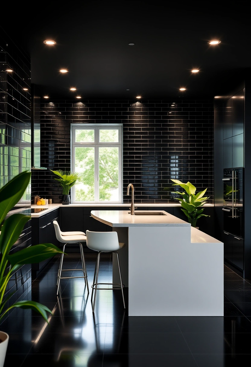 black kitchen wall ideas 3