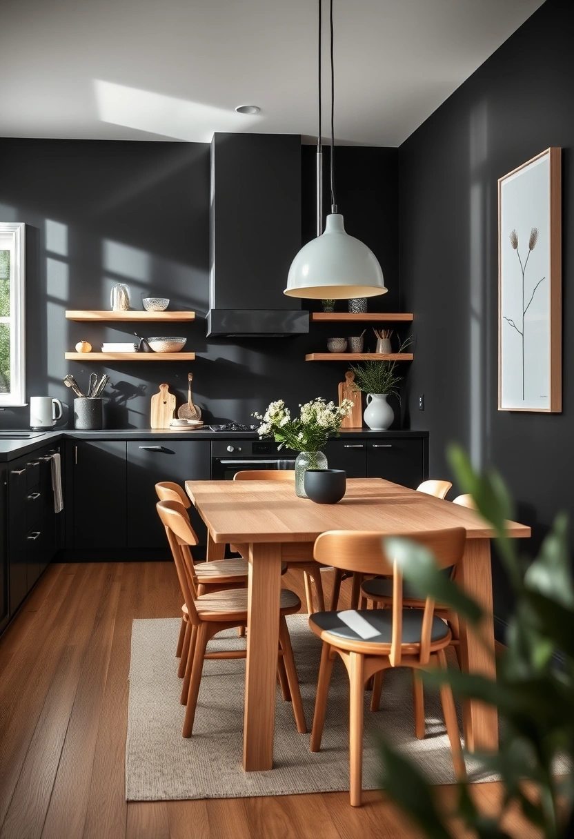 black kitchen wall ideas 5