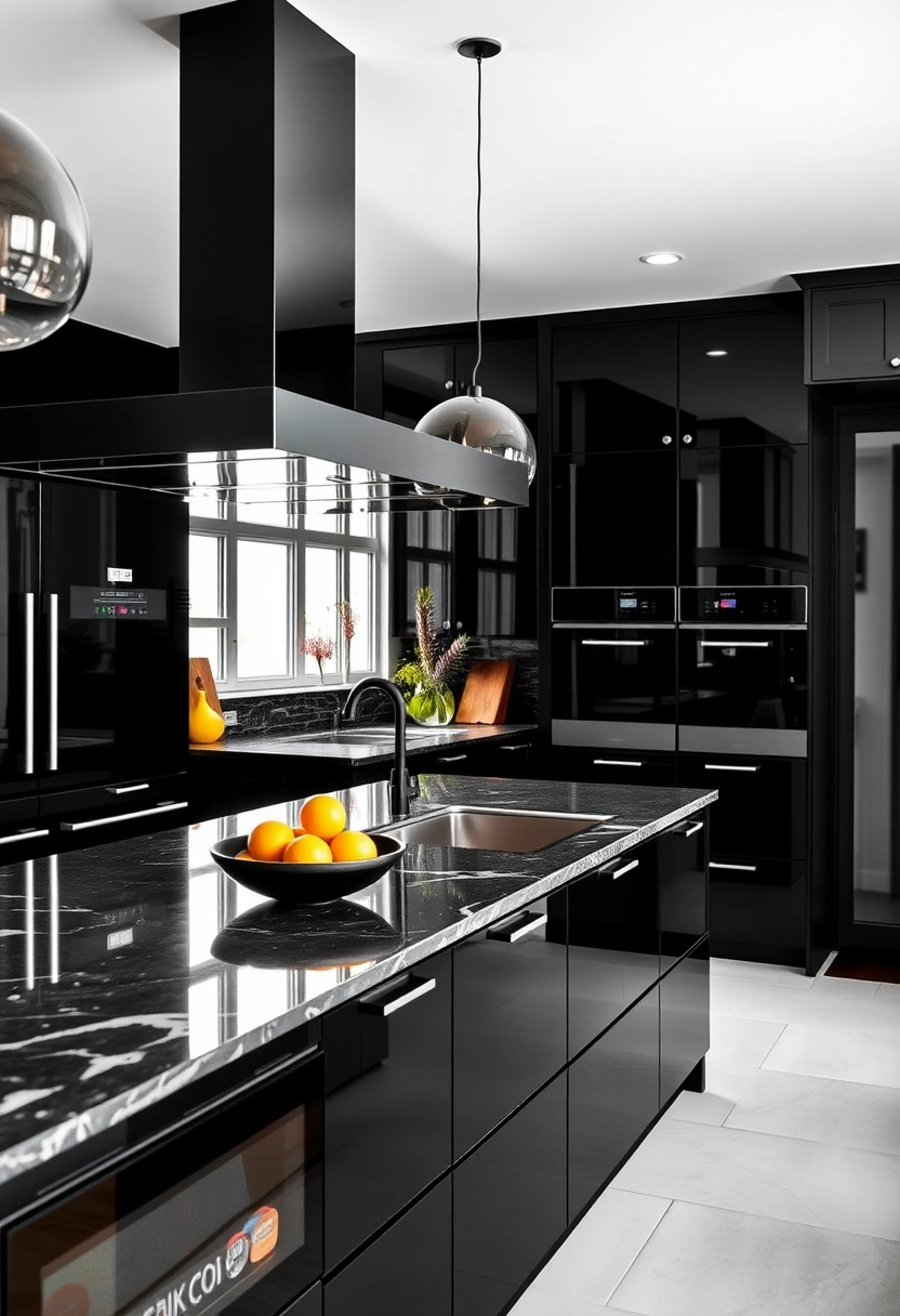 black kitchen wall ideas 6