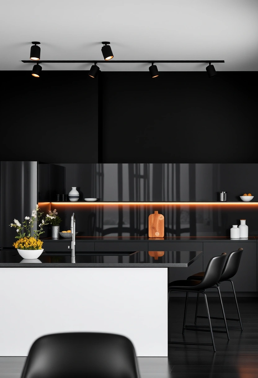 black kitchen wall ideas 9