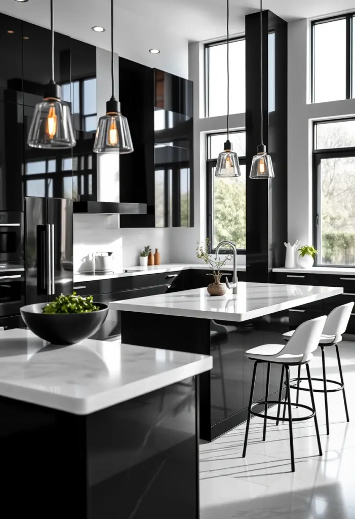 black white kitchen ideas 1
