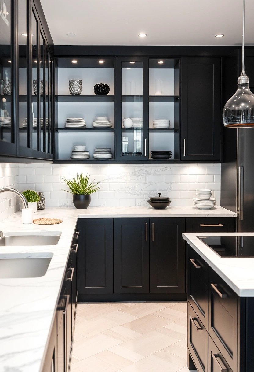 black white kitchen ideas 11