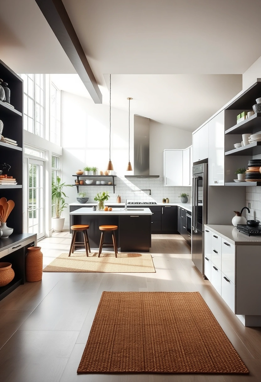 black white kitchen ideas 19