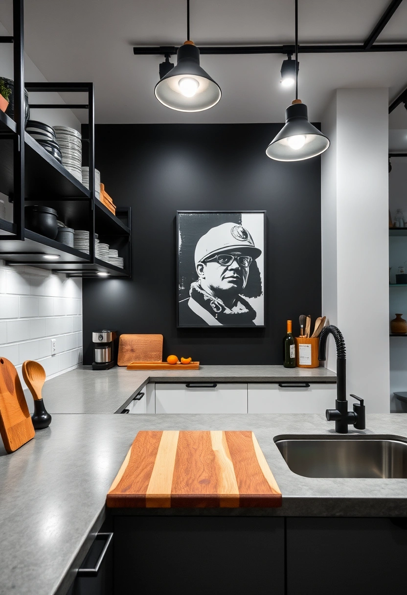 black white kitchen ideas 5