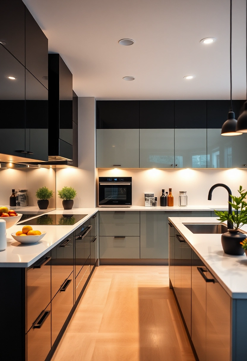 black white kitchen ideas 7