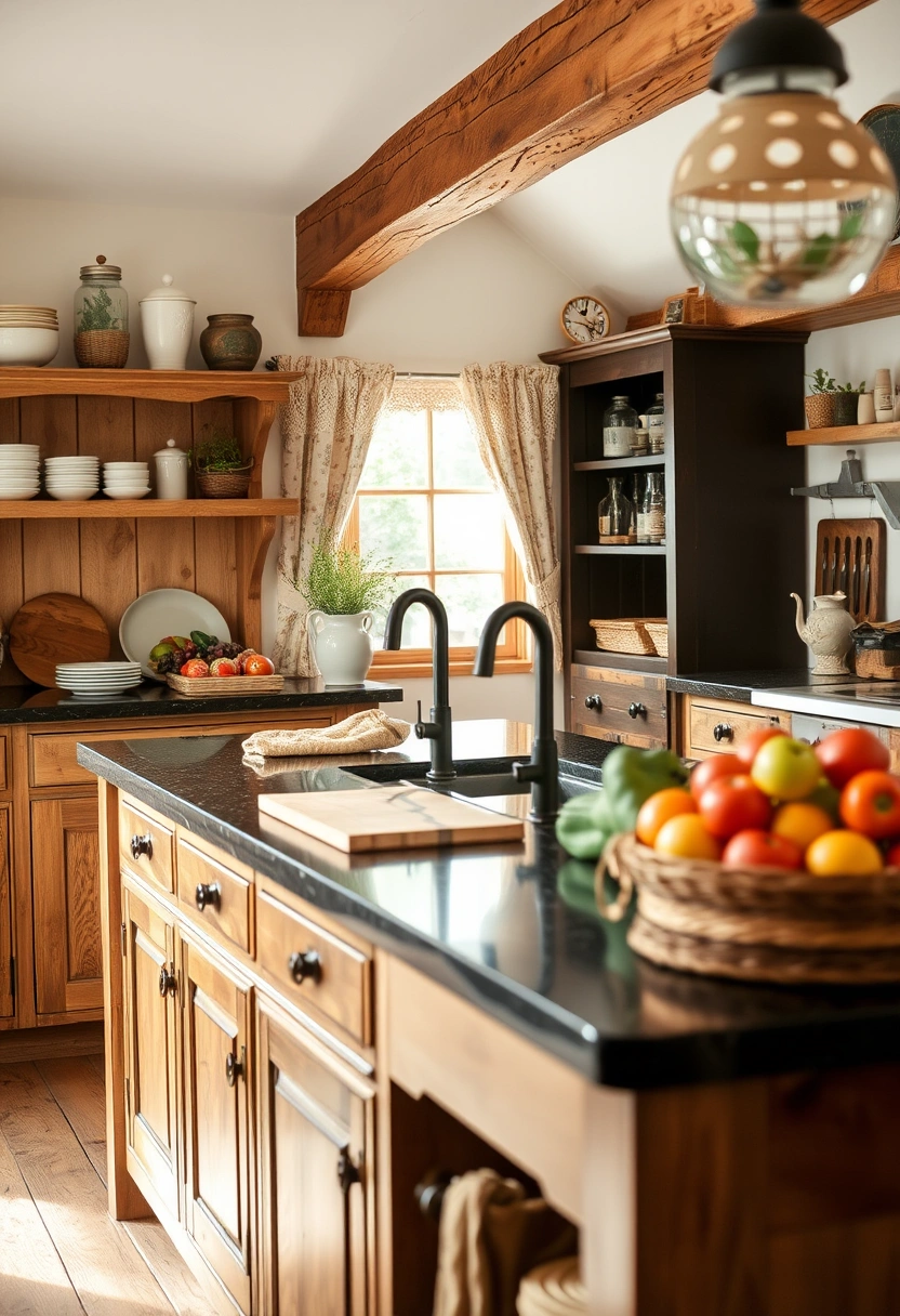 black worktop kitchen ideas 13