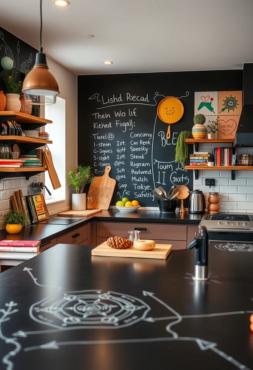 black worktop kitchen ideas 17