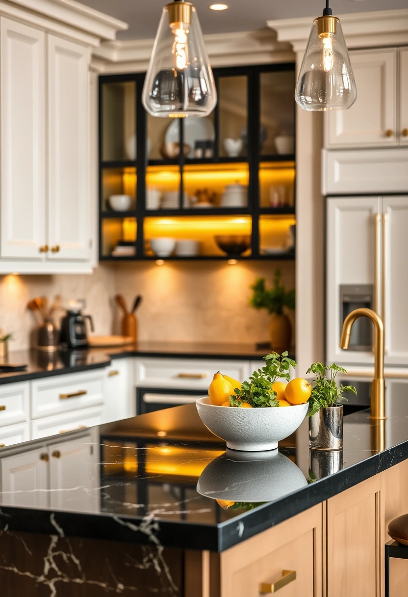 black worktop kitchen ideas 18