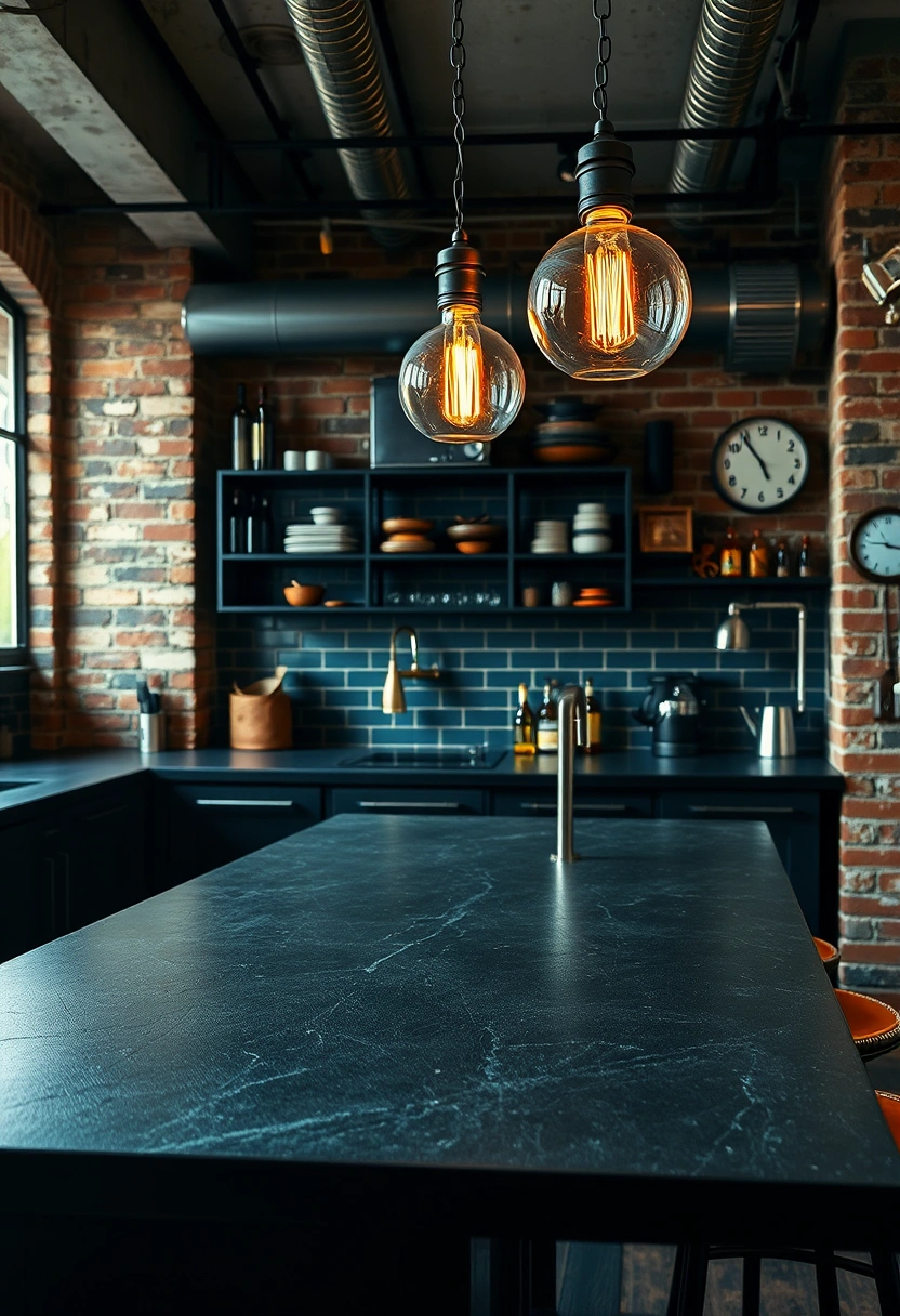 black worktop kitchen ideas 4
