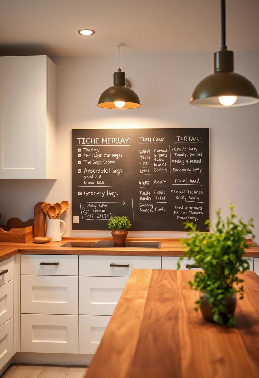 blank wall in kitchen ideas 1