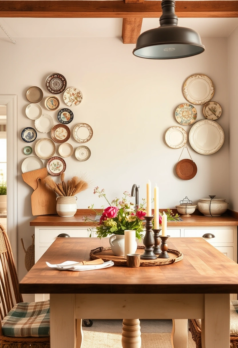 blank wall in kitchen ideas 2