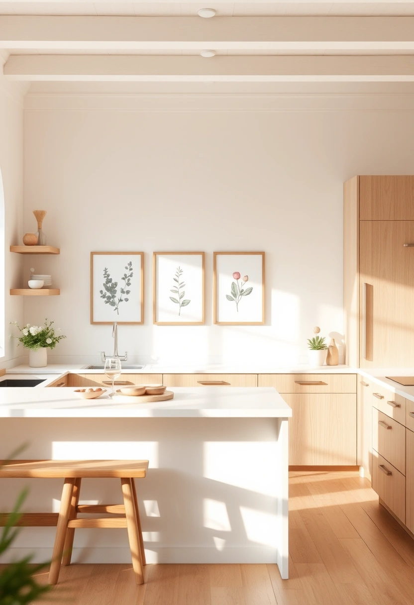 blank wall in kitchen ideas 4