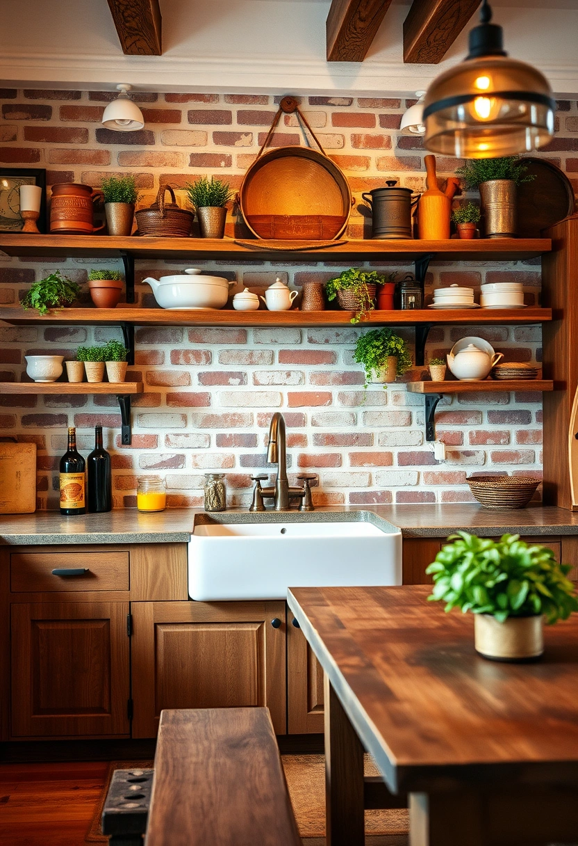 blank wall in kitchen ideas 6