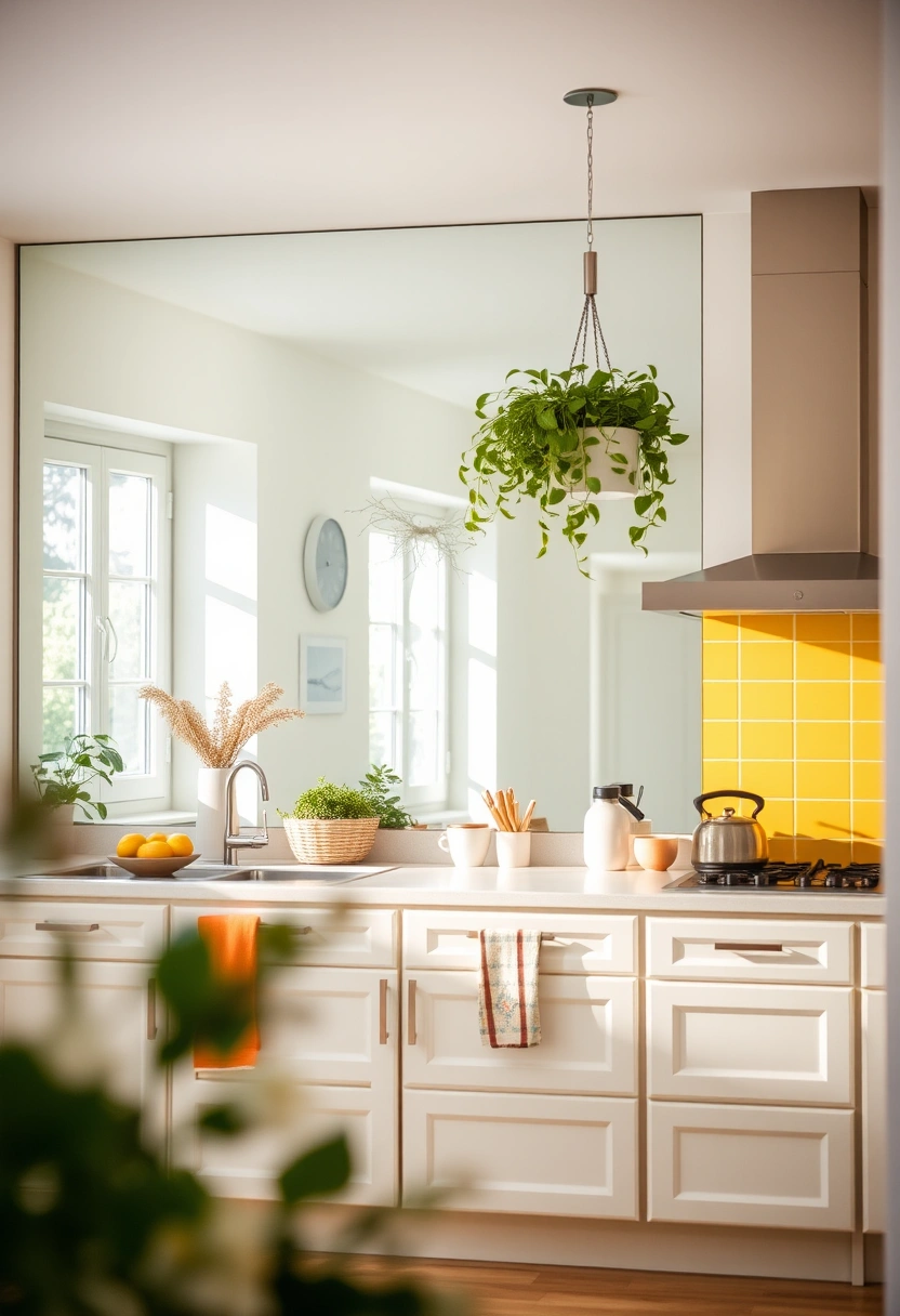 blank wall in kitchen ideas 7