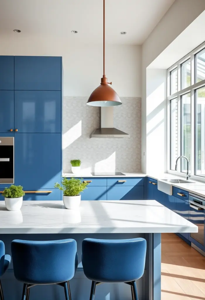 blue and white kitchen ideas 1