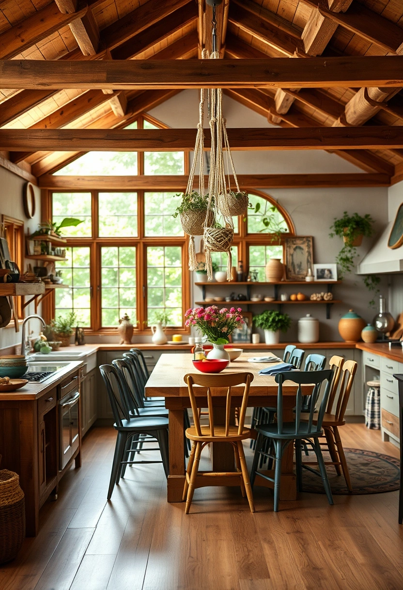 boho kitchen ideas bohemian style 1