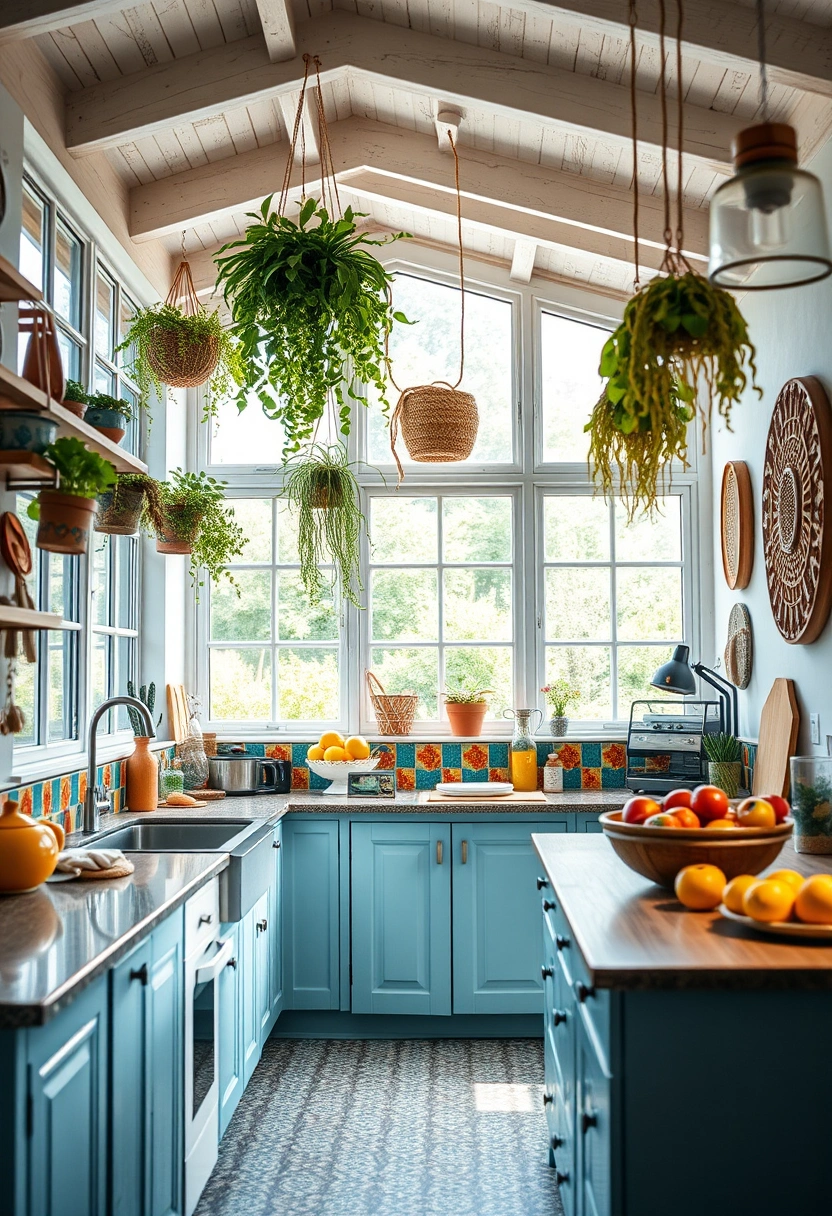 boho kitchen ideas bohemian style 11