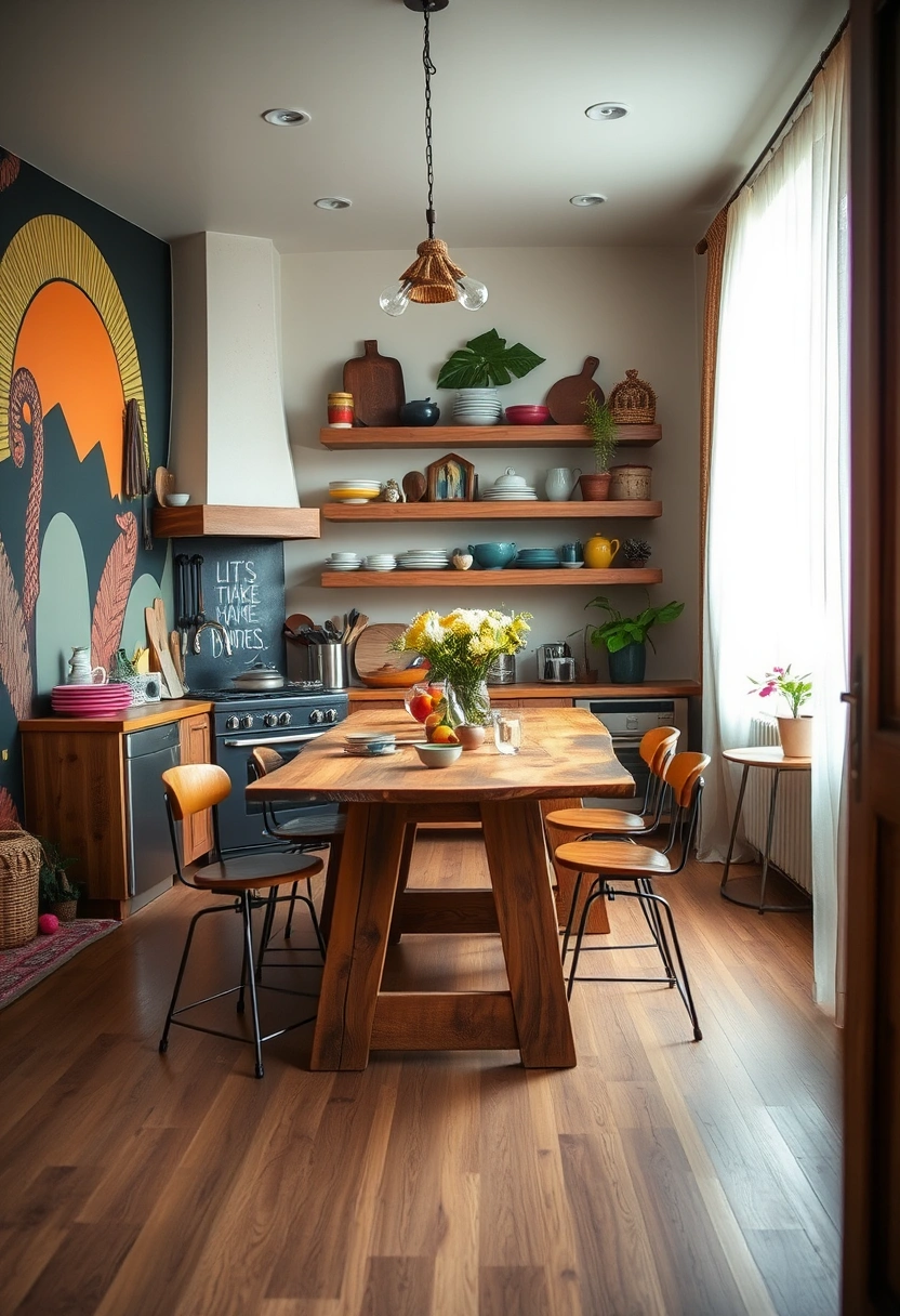 boho kitchen ideas bohemian style 12