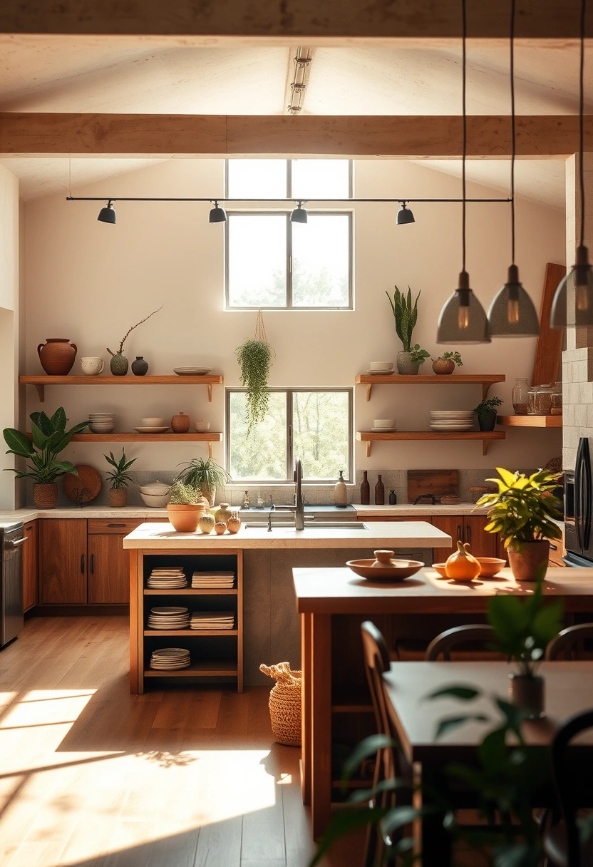 boho kitchen ideas bohemian style 15