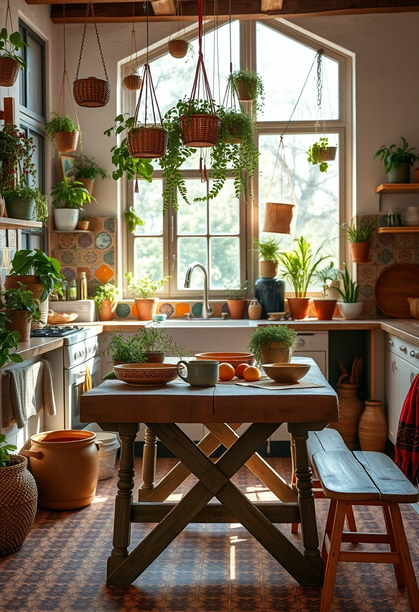boho kitchen ideas bohemian style 16