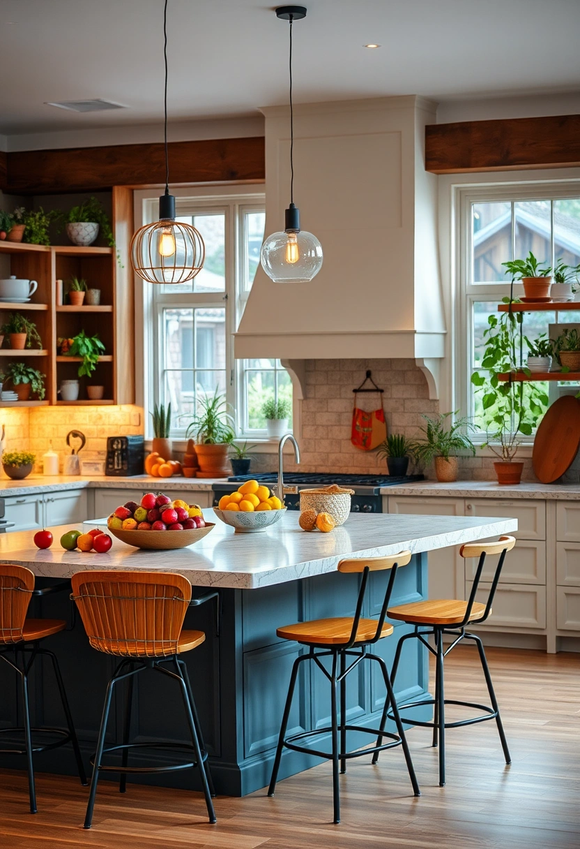 boho kitchen ideas bohemian style 19