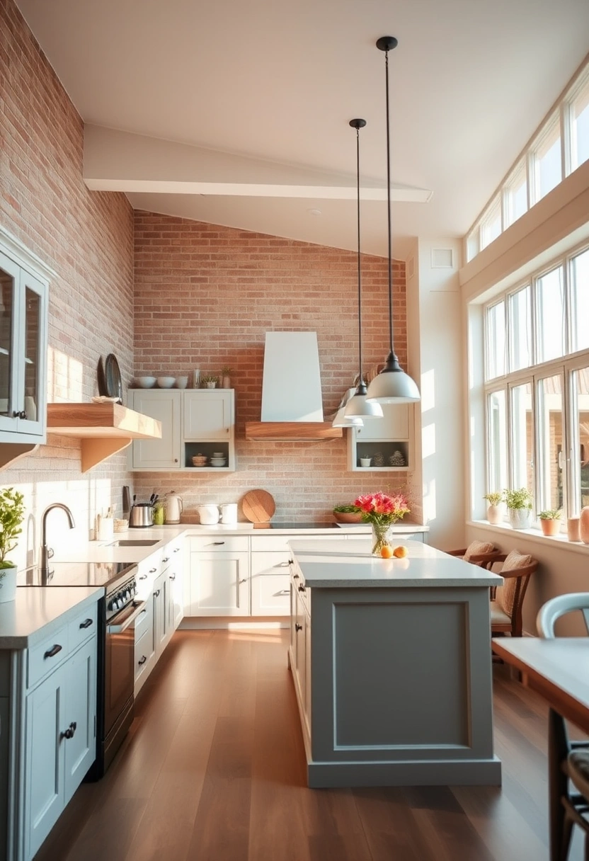 brick wall kitchen ideas 10